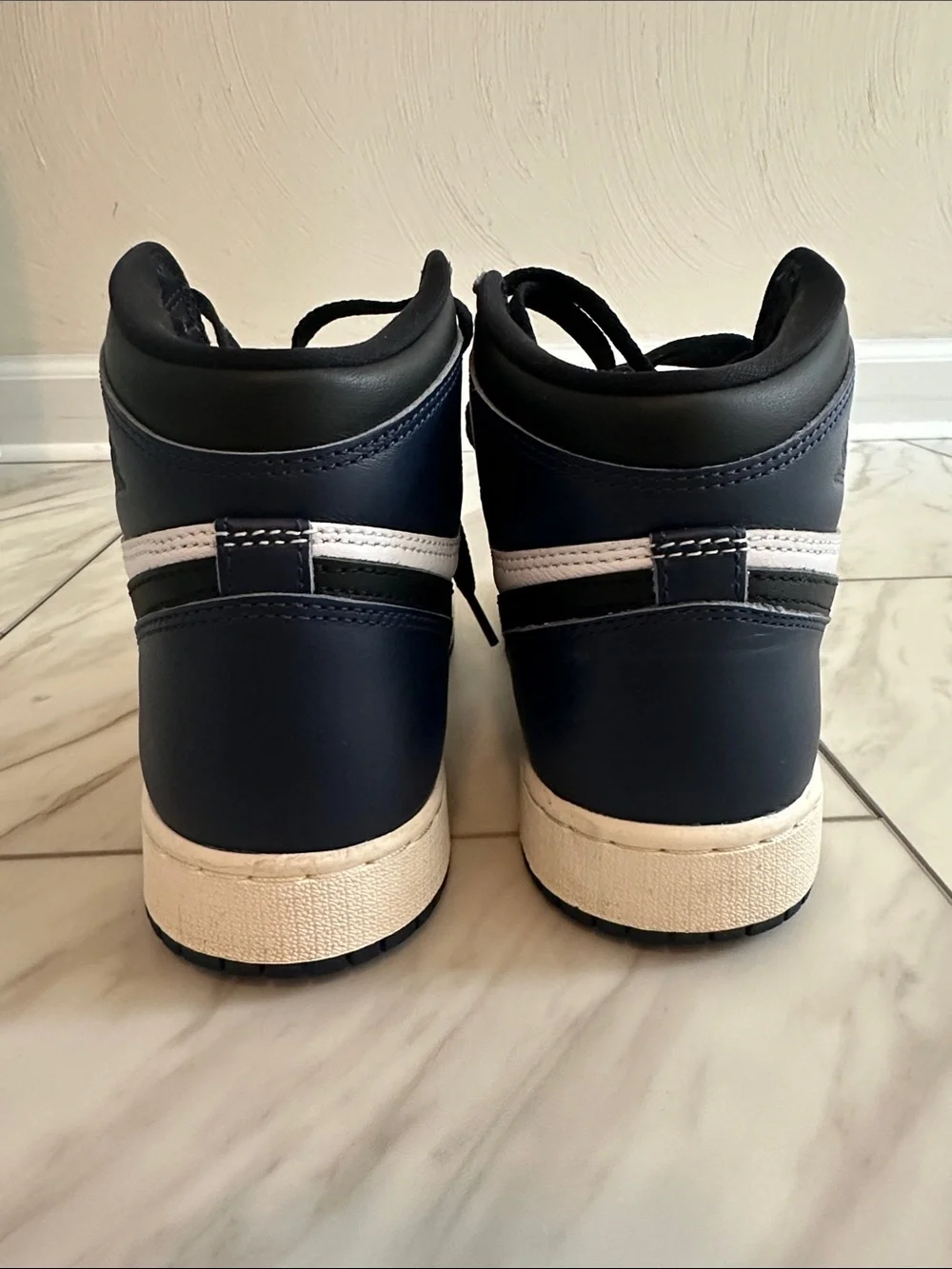 Nike Jordan Kids High-Top Sneakers in Navy, Black & White